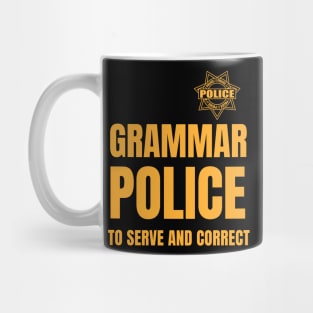Group costume grammar police Mug